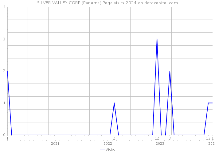 SILVER VALLEY CORP (Panama) Page visits 2024 
