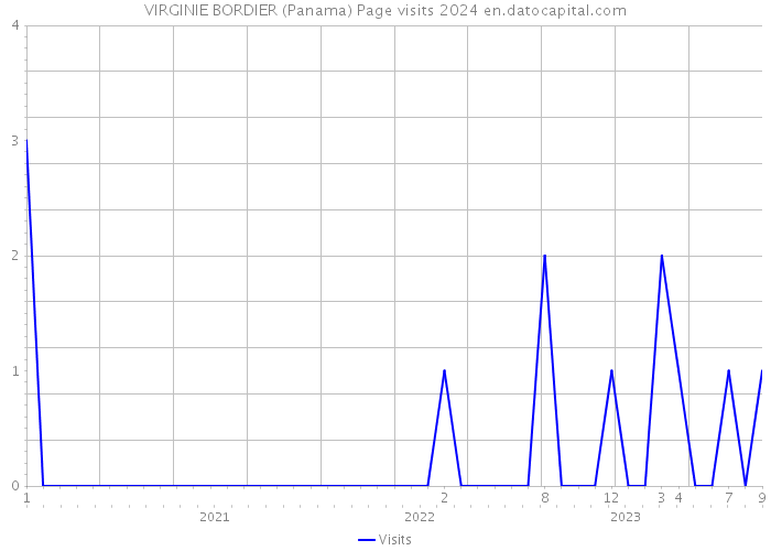 VIRGINIE BORDIER (Panama) Page visits 2024 