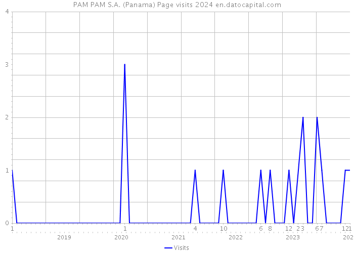 PAM PAM S.A. (Panama) Page visits 2024 