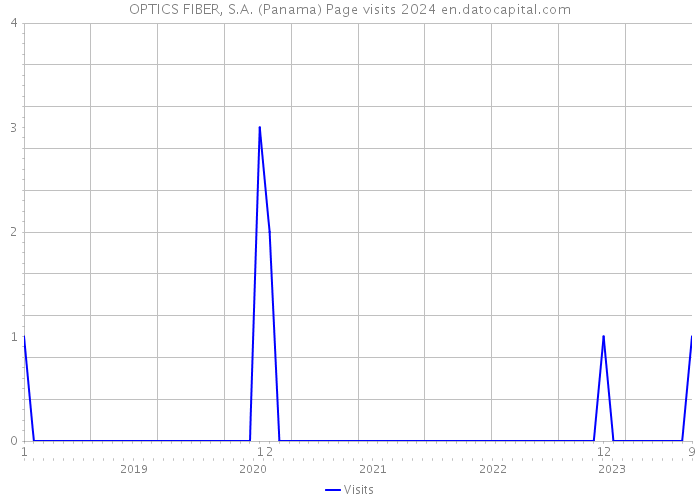 OPTICS FIBER, S.A. (Panama) Page visits 2024 