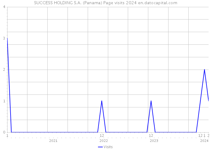SUCCESS HOLDING S.A. (Panama) Page visits 2024 