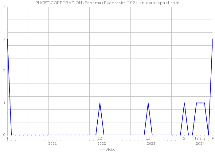 PUGET CORPORATION (Panama) Page visits 2024 