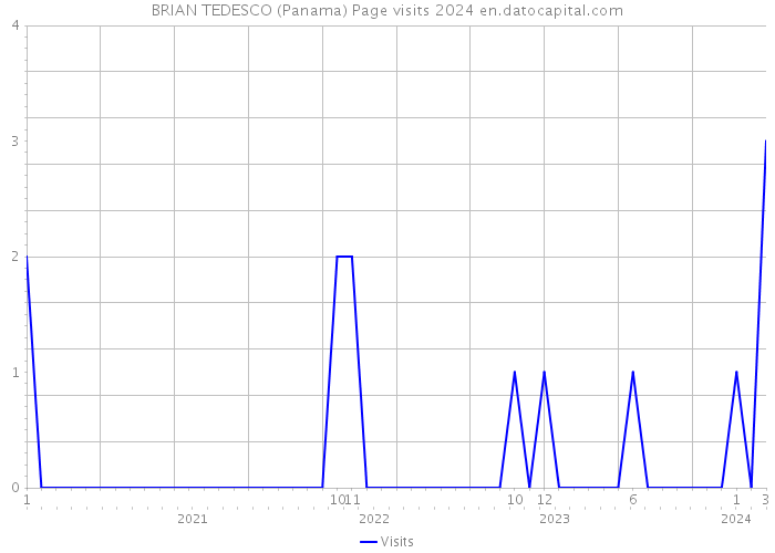 BRIAN TEDESCO (Panama) Page visits 2024 