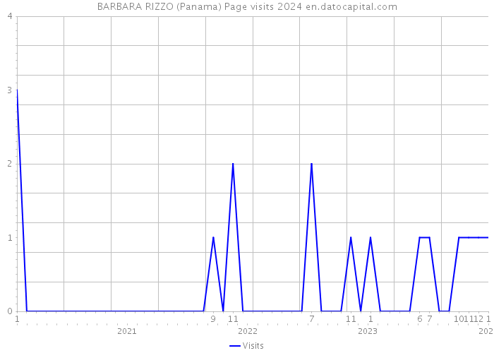 BARBARA RIZZO (Panama) Page visits 2024 