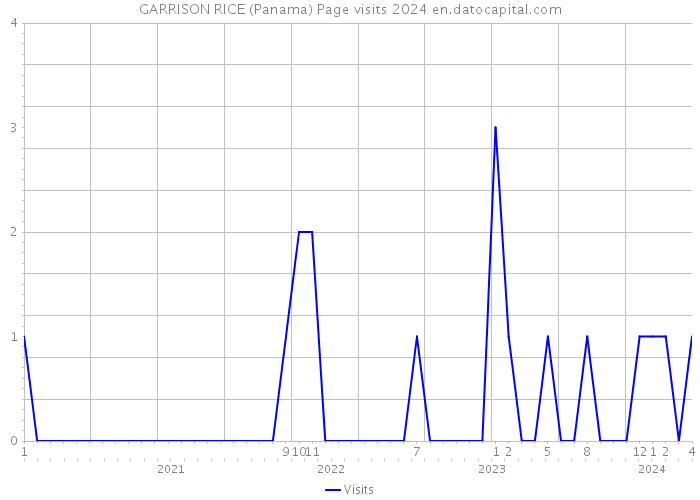 GARRISON RICE (Panama) Page visits 2024 
