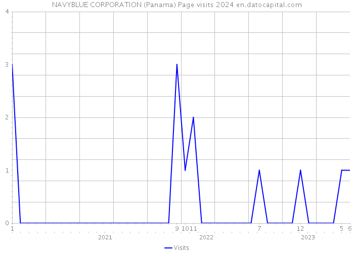 NAVYBLUE CORPORATION (Panama) Page visits 2024 