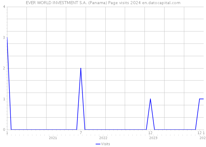 EVER WORLD INVESTMENT S.A. (Panama) Page visits 2024 