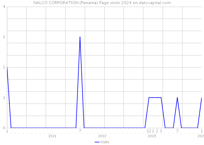 NALCO CORPORATION (Panama) Page visits 2024 