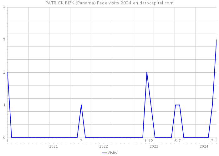 PATRICK RIZK (Panama) Page visits 2024 