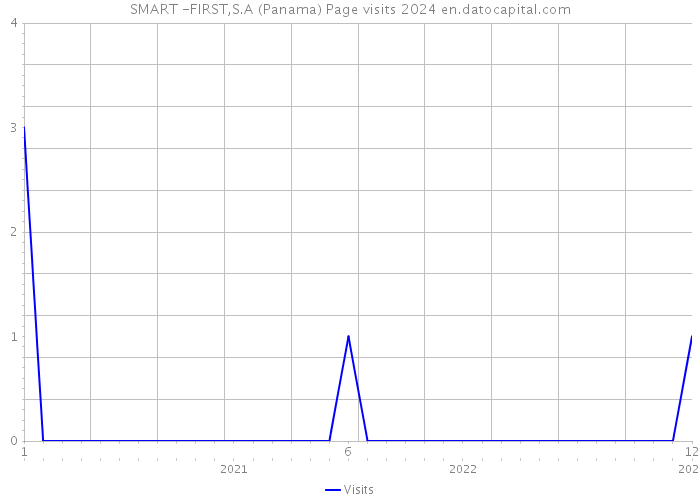 SMART -FIRST,S.A (Panama) Page visits 2024 