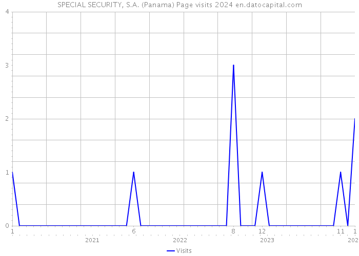 SPECIAL SECURITY, S.A. (Panama) Page visits 2024 
