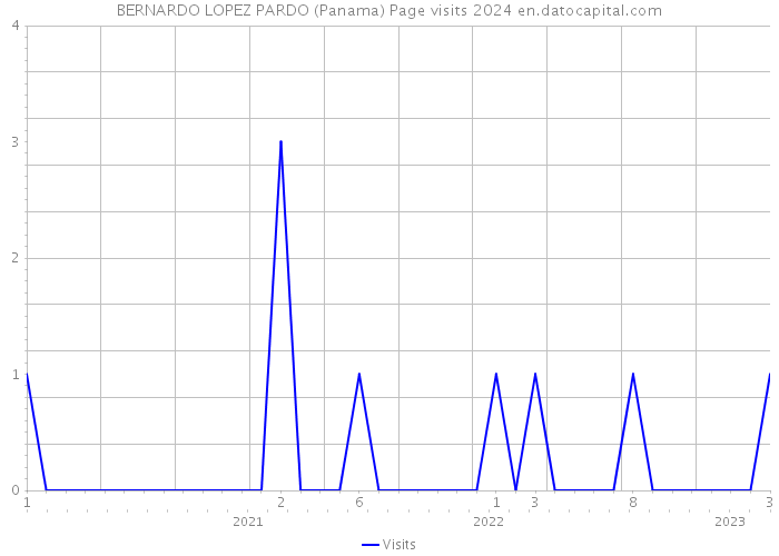BERNARDO LOPEZ PARDO (Panama) Page visits 2024 