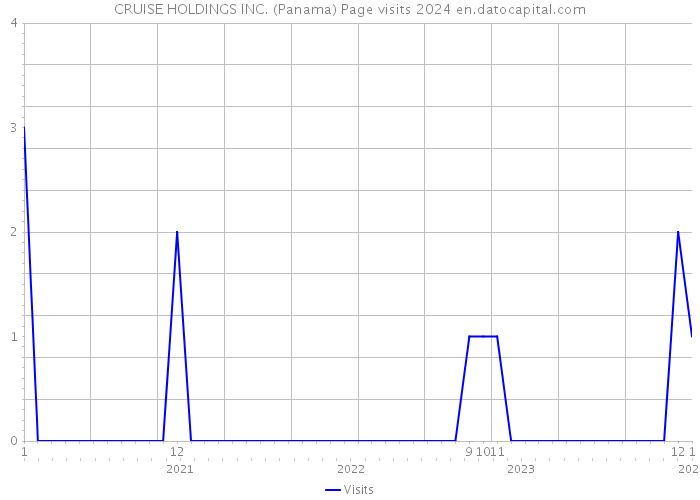 CRUISE HOLDINGS INC. (Panama) Page visits 2024 