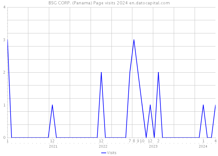 BSG CORP. (Panama) Page visits 2024 