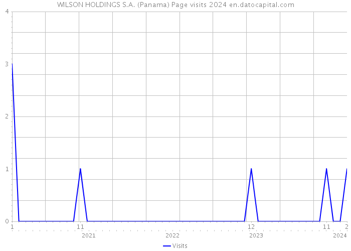 WILSON HOLDINGS S.A. (Panama) Page visits 2024 