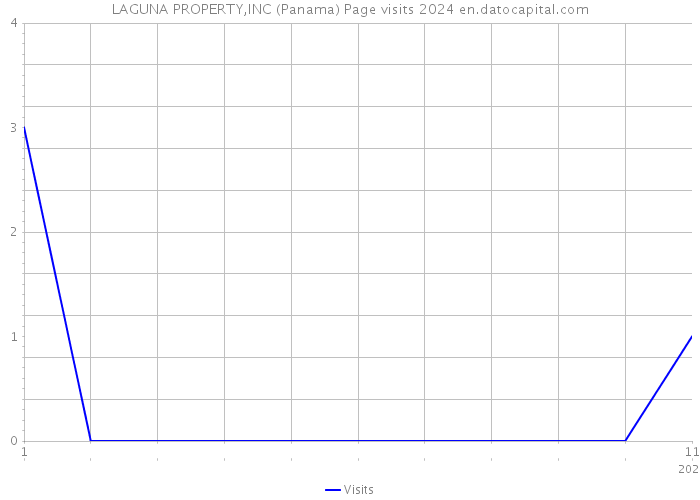 LAGUNA PROPERTY,INC (Panama) Page visits 2024 