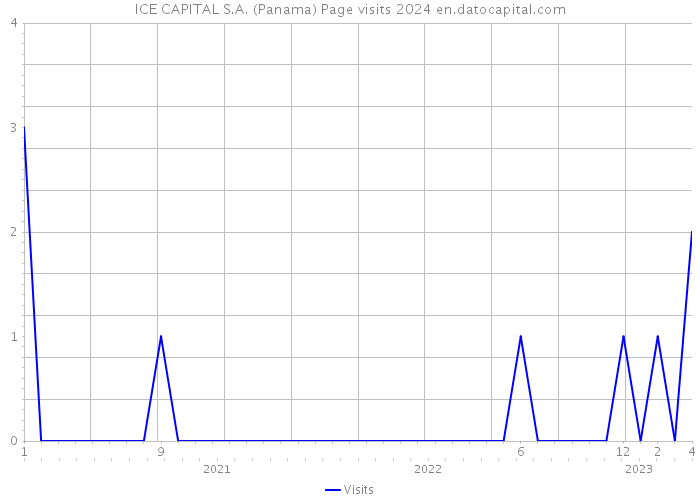 ICE CAPITAL S.A. (Panama) Page visits 2024 