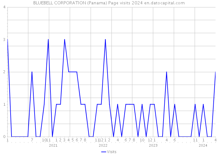 BLUEBELL CORPORATION (Panama) Page visits 2024 