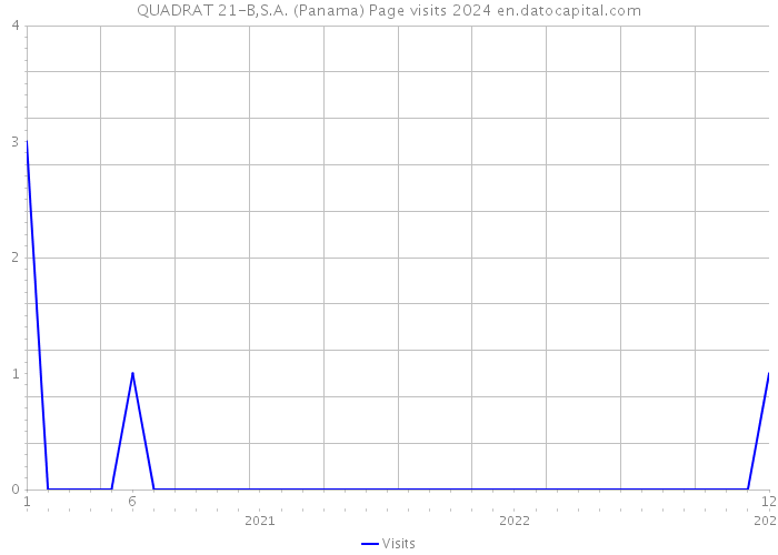 QUADRAT 21-B,S.A. (Panama) Page visits 2024 