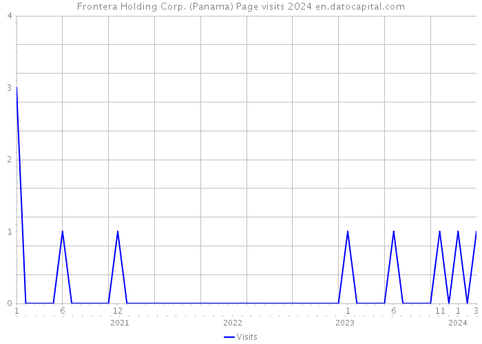 Frontera Holding Corp. (Panama) Page visits 2024 