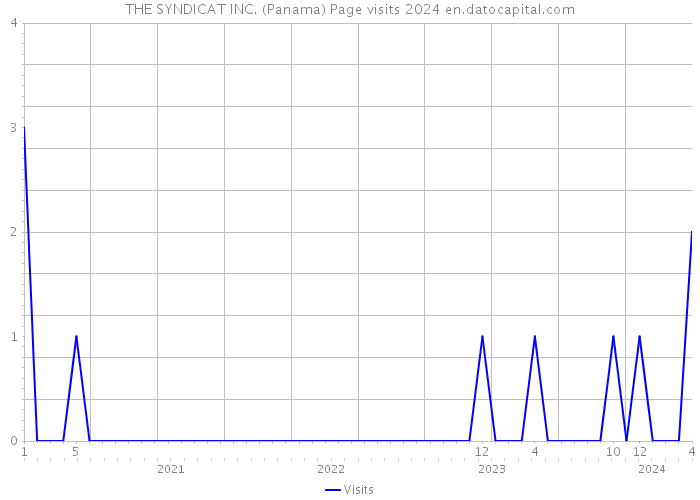 THE SYNDICAT INC. (Panama) Page visits 2024 