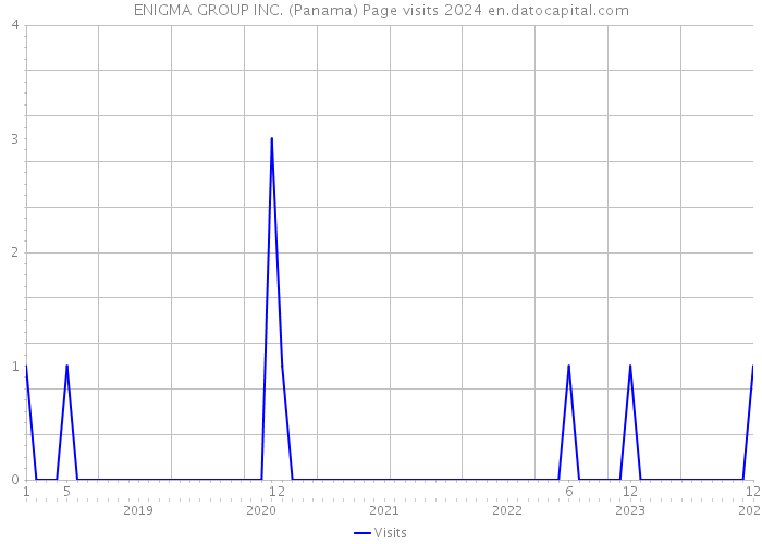 ENIGMA GROUP INC. (Panama) Page visits 2024 
