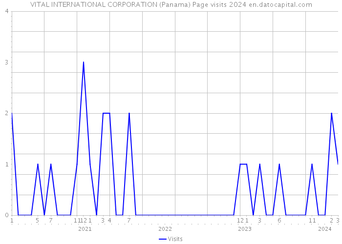 VITAL INTERNATIONAL CORPORATION (Panama) Page visits 2024 