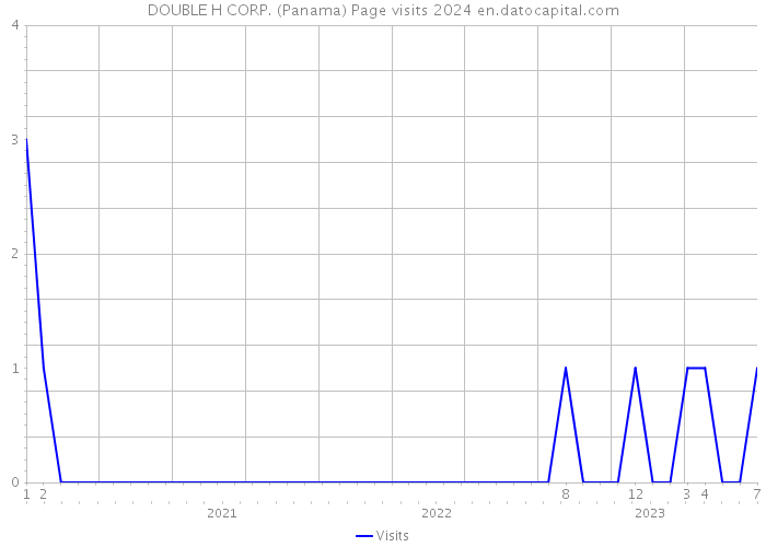 DOUBLE H CORP. (Panama) Page visits 2024 