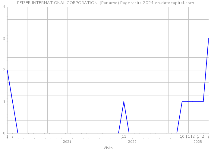 PFIZER INTERNATIONAL CORPORATION. (Panama) Page visits 2024 