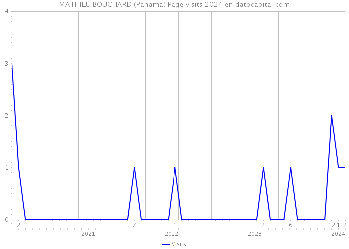 MATHIEU BOUCHARD (Panama) Page visits 2024 