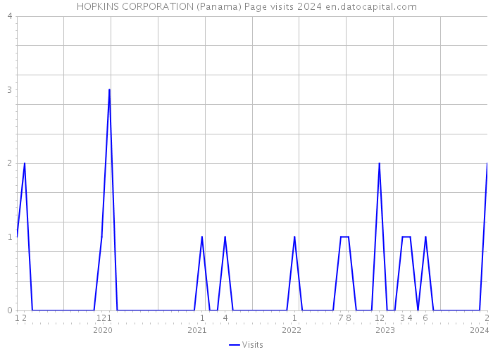 HOPKINS CORPORATION (Panama) Page visits 2024 