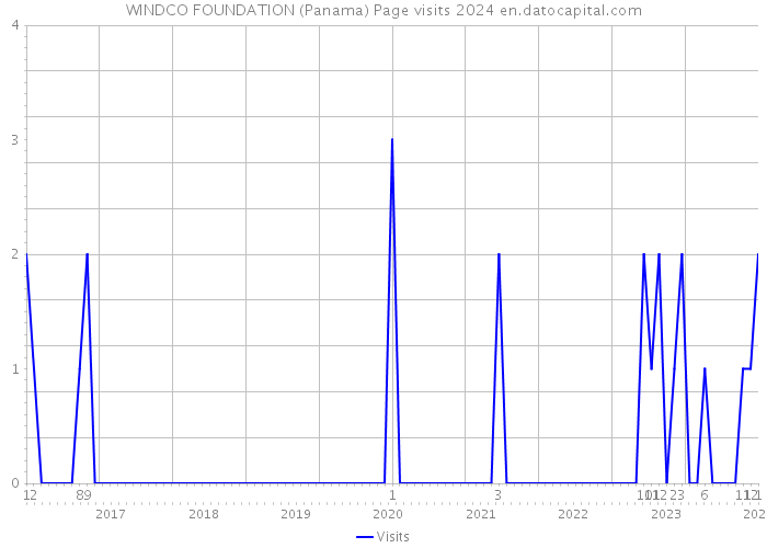 WINDCO FOUNDATION (Panama) Page visits 2024 