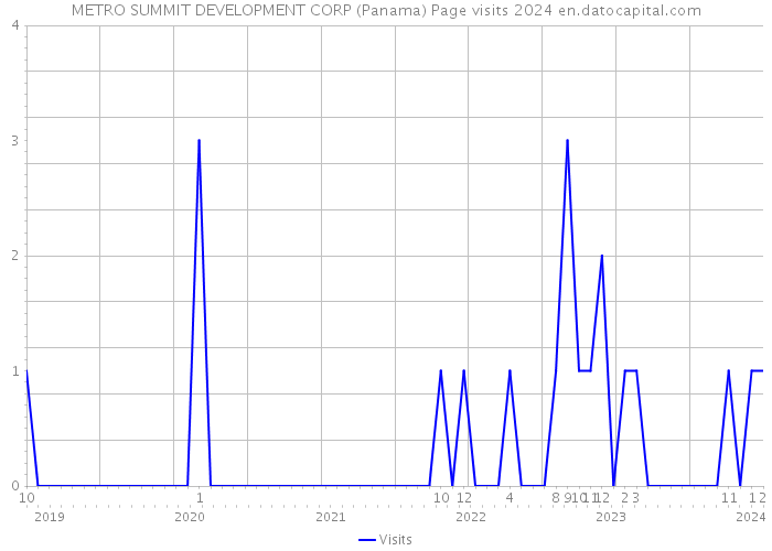 METRO SUMMIT DEVELOPMENT CORP (Panama) Page visits 2024 