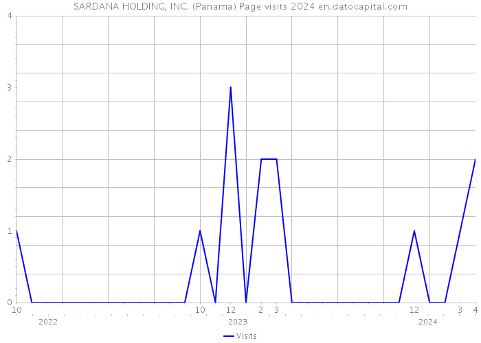 SARDANA HOLDING, INC. (Panama) Page visits 2024 