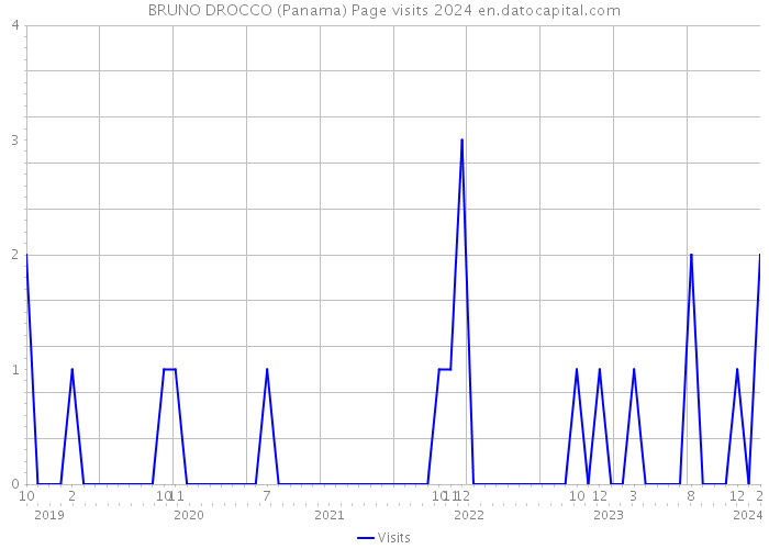 BRUNO DROCCO (Panama) Page visits 2024 