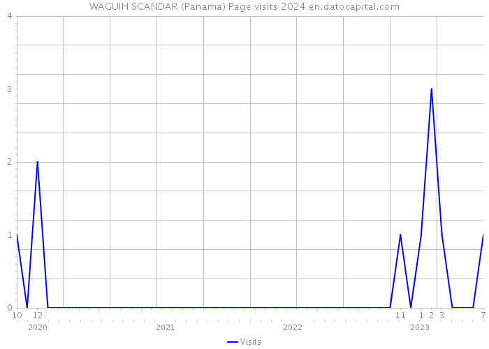 WAGUIH SCANDAR (Panama) Page visits 2024 