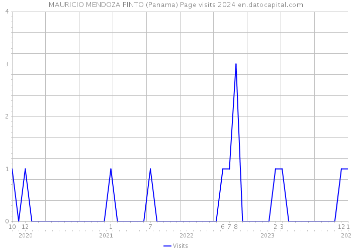 MAURICIO MENDOZA PINTO (Panama) Page visits 2024 