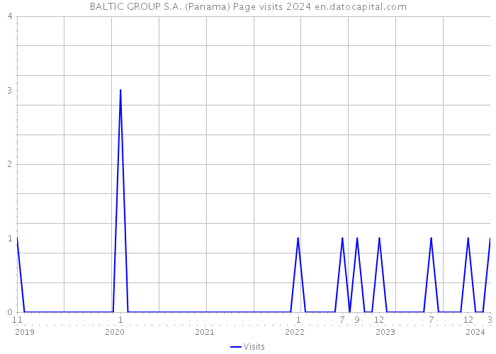 BALTIC GROUP S.A. (Panama) Page visits 2024 