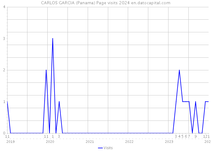 CARLOS GARCIA (Panama) Page visits 2024 