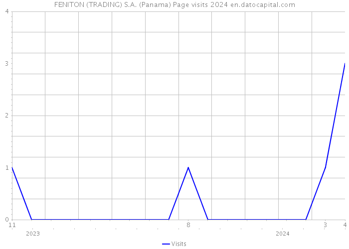 FENITON (TRADING) S.A. (Panama) Page visits 2024 