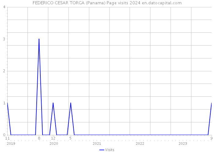 FEDERICO CESAR TORGA (Panama) Page visits 2024 