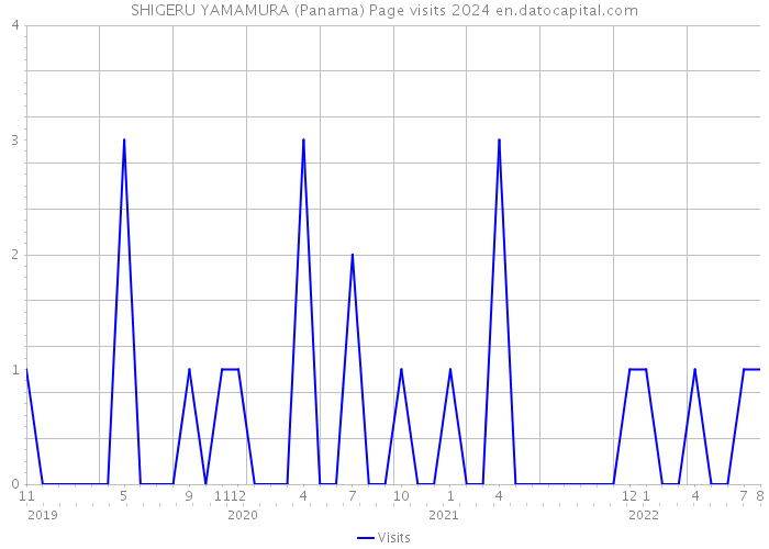 SHIGERU YAMAMURA (Panama) Page visits 2024 