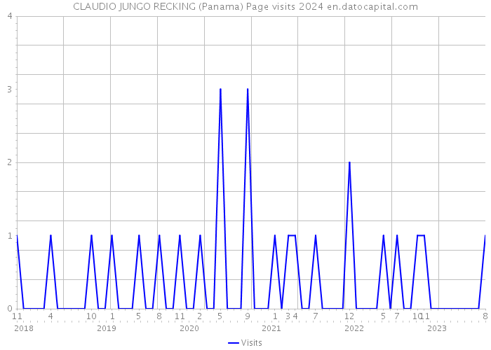 CLAUDIO JUNGO RECKING (Panama) Page visits 2024 