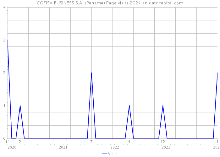COFISA BUSINESS S.A. (Panama) Page visits 2024 