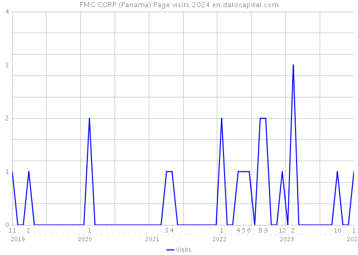 FMG CORP (Panama) Page visits 2024 