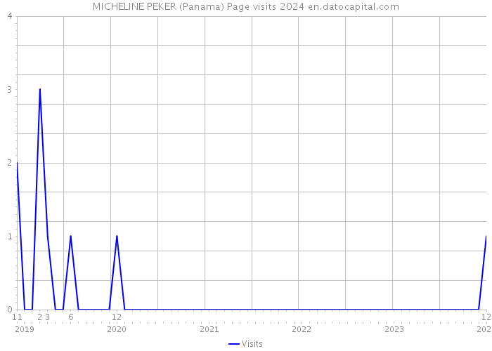 MICHELINE PEKER (Panama) Page visits 2024 