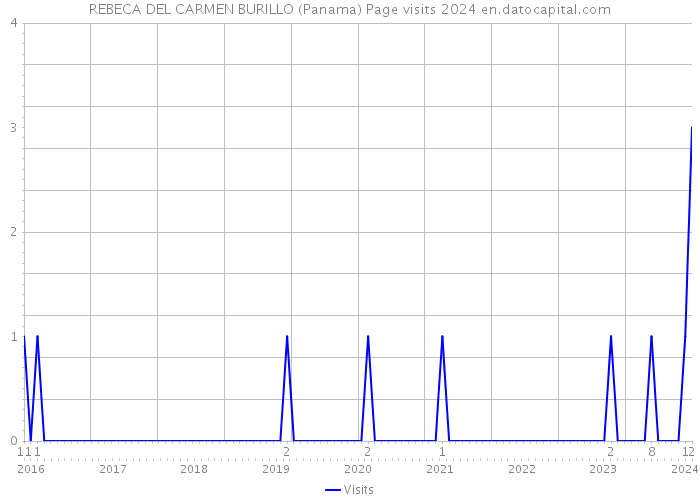 REBECA DEL CARMEN BURILLO (Panama) Page visits 2024 