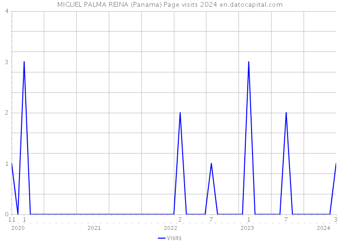 MIGUEL PALMA REINA (Panama) Page visits 2024 