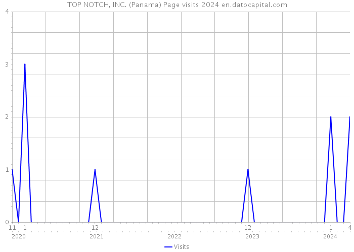 TOP NOTCH, INC. (Panama) Page visits 2024 