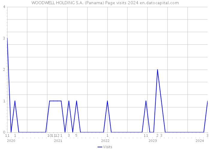 WOODWELL HOLDING S.A. (Panama) Page visits 2024 